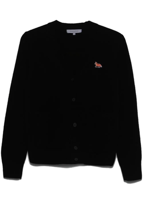 Maison Kitsuné Baby Fox-patch cardigan - Black
