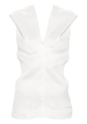 KHAITE Ami silk blouse - White