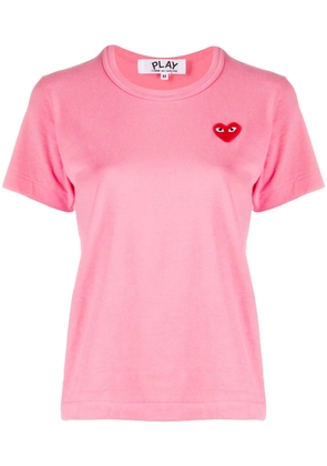 Comme Des Garçons Play heart-print crew neck T-shirt - Pink