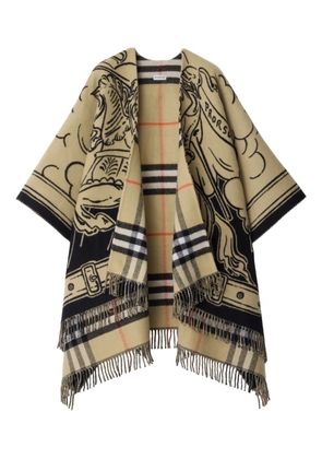 Burberry Equestrian Knight motif scarf - Neutrals
