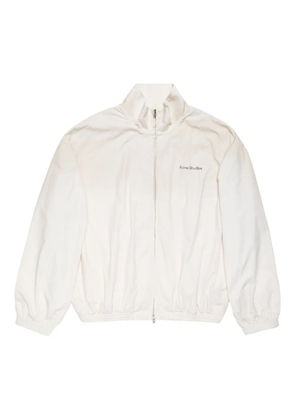 Acne Studios logo zipper jacket - White