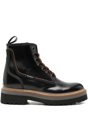 Woolrich lace-up combat boots - Black