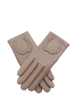 Hermès Pre-Owned 2020s horseshoe lambskin gloves - Brown