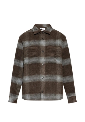 SAMSOE SAMSOE Sacastor check-pattern button shirt - Brown