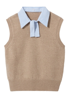 Claudie Pierlot sleeveless wool top - Neutrals