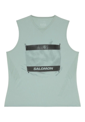 MM6 Maison Margiela X Salomon x Salomon logo-print tank top - Green