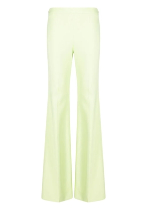 Moschino flared high-waist trousers - Green
