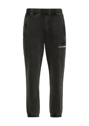 Plein Sport cold-dye logo-embroidered track pants - Black