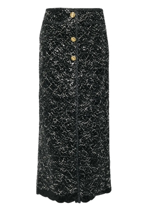 Giambattista Valli sequin-embellished skirt - Black