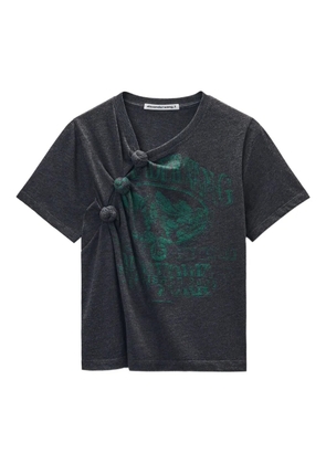 Alexander Wang knotted graphic T-shirt - Black