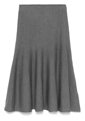 KHAITE Mayu midi skirt - Grey