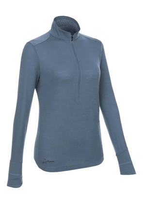 LAMUNT Alexandra high-neck zip-up sweatshirt - Blue