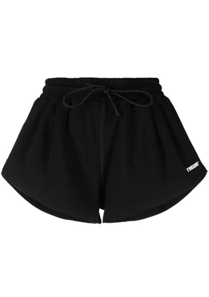 MSGM logo-patch track shorts - Black