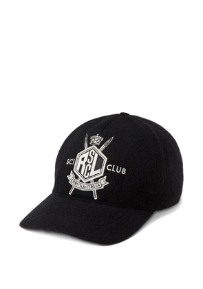 Ralph Lauren Purple Label logo-crest baseball cap - Black