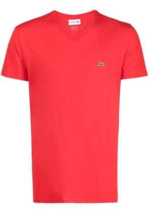 Lacoste logo-embroidered cotton T-shirt