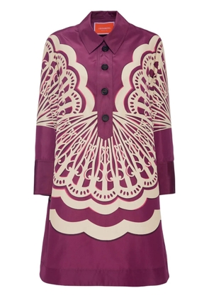 La DoubleJ Artemis mini shirt dress - Purple