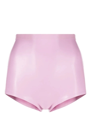 Maison Margiela high-waisted latex briefs - Purple