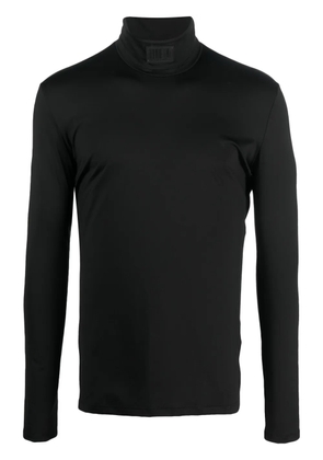 VTMNTS logo-patch roll-neck jumper - Black
