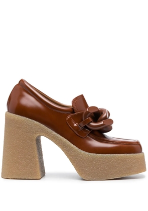 Stella McCartney Skyla 110mm square-toe pumps - Brown