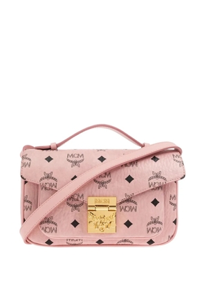 MCM monogram flap crossbody bag - Pink