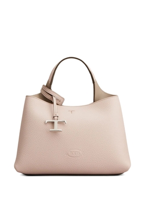 Tod's micro leather tote bag - Neutrals