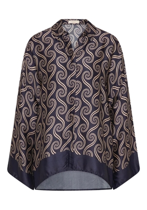 Faithfull the Brand Cora printed shirt - Blue