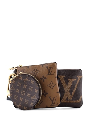 Louis Vuitton Pre-Owned Trio Pouch Set Reverse Monogram Giant clutch bag - Brown
