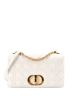 Christian Dior Pre-Owned Caro Bag Cannage Quilt Calfskin Medium crossbody bag - White