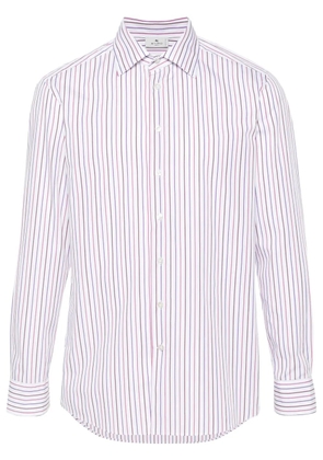 ETRO striped cotton shirt - White