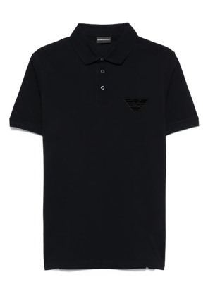 Emporio Armani eagle-emblem polo shirt - Blue