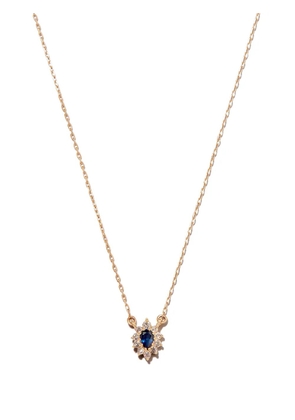 Adina Reyter 14kt yellow gold diamond and sapphire Diana pendant necklace