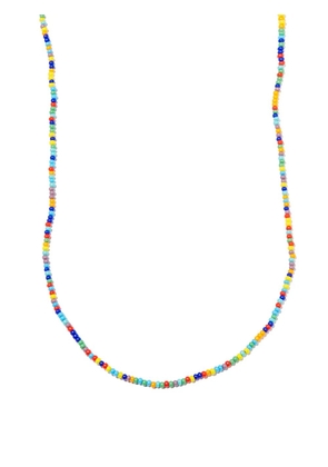 LUIS MORAIS 14kt yellow gold evil eye beaded necklace