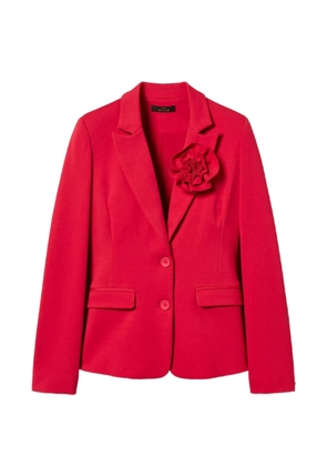 TWINSET floral-appliqué blazer - Red