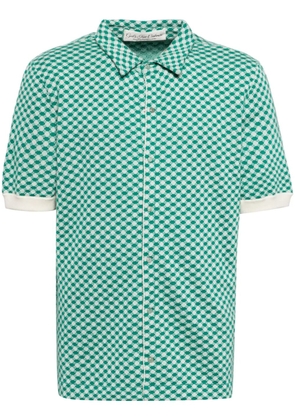 GOD'S TRUE CASHMERE Emerald-Dot jacquard boat shirt - Green