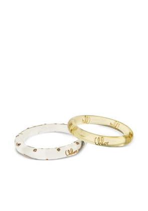 Chloé The Chloé Plage bangle bracelets (set of two) - White