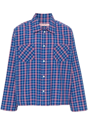 Stockholm Surfboard Club Club check-pattern shirt - Blue