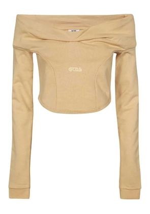 GCDS cotton top - Neutrals