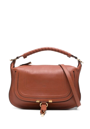 Chloé small Marcie leather crossbody bag - Brown