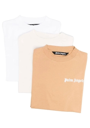 Palm Angels logo-print short-sleeve T-shirt 3-pack - White