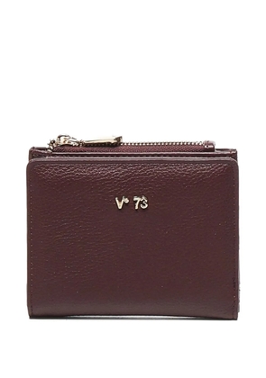 V°73 lettering logo zip wallet - Brown