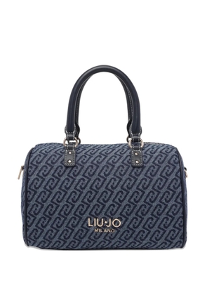 LIU JO logo-pattern tote bag - Blue