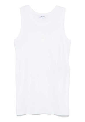 Alexander McQueen Skull-embroidered tank top - White