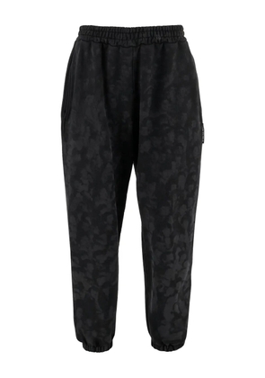 CULTURA elasticated pattern ttrack pants - Black