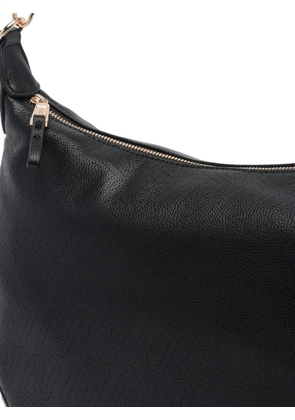 LIU JO logo zip shoulder bag - Black