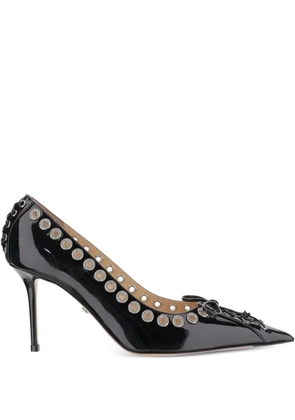 MACH & MACH eyelet-lace pumps - Black