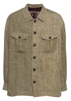 Ziggy Chen button-up shirt jacket - Green