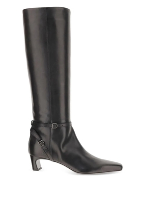 Sartore 30mm buckle-strap leather boots - Black