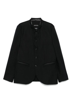 John Varvatos leather blazer - 001 BLACK