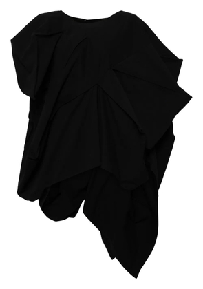 Yohji Yamamoto asymmetric draped skirt - Black