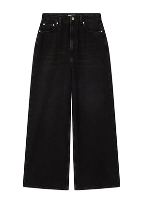 GANNI wide-leg jeans - Black